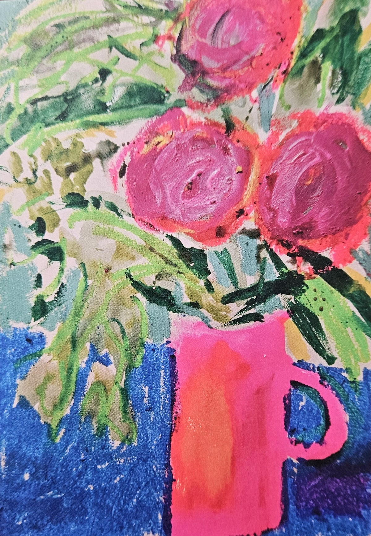 Colourful Flowers - Greeting Card