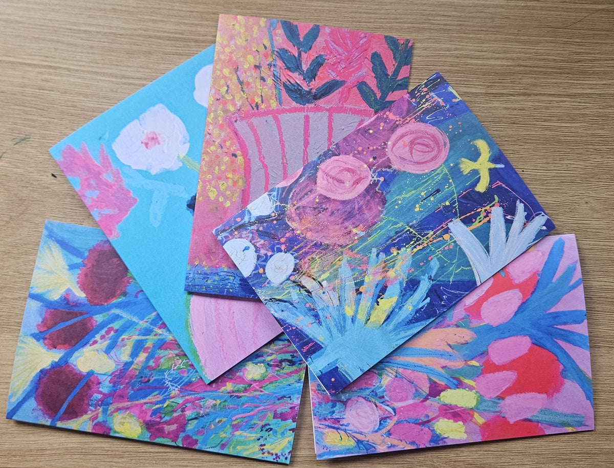 A Joyful Bundle of 5 Assorted Greeting Cards
